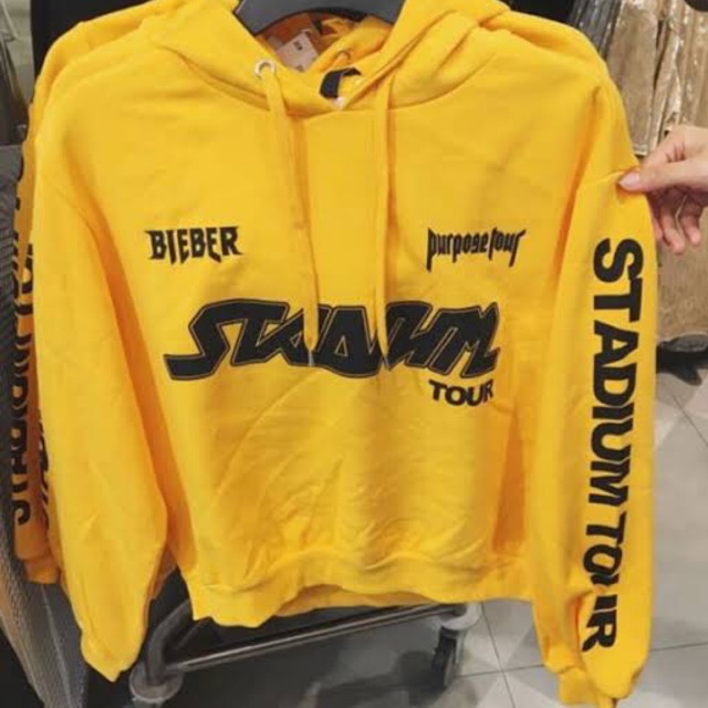 justin bieber yellow hoodie h&m