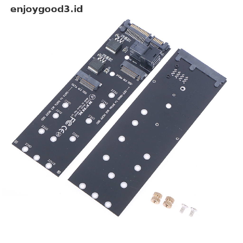 Adapter 22pin Sata M.2 Ssd Sff-8643 Ke Nvme M.2 Ngff Ssd Untuk Mainboard