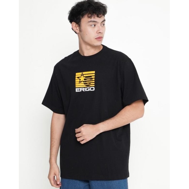 SALEKaos Unisex Erigo T-Shirt Oversize Arron Black - S, polos|KD6