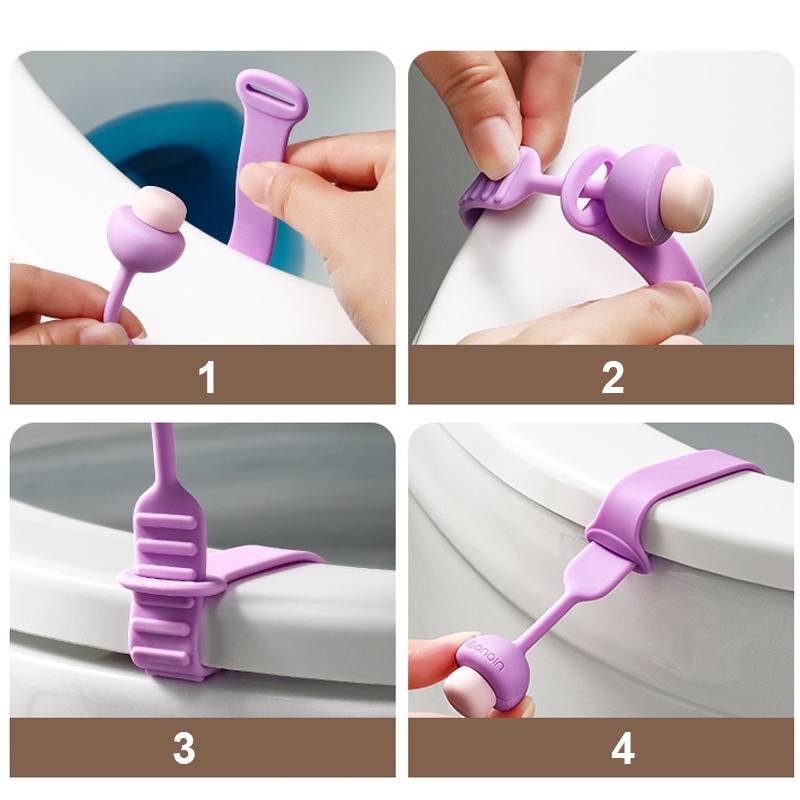 Alat Bantu Pengangkat Dudukan Toilet Portable Bentuk Jamur Bahan Silikon Anti Kotor