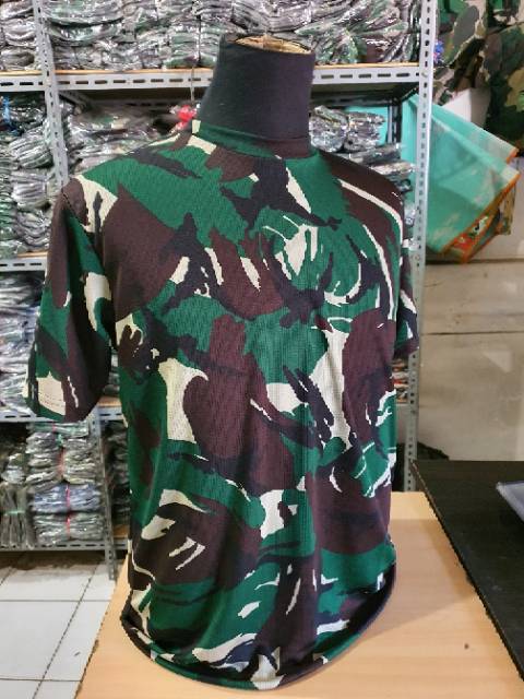 Kaos loreng bahan dryfit / kaos army / bahan jersey / kaos malvinas