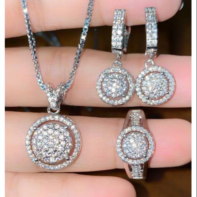 Xuping set perhiasan lapis emas 24k 0416i