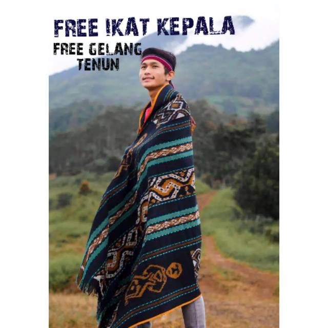 Termurah Kain Tenun Blanket Troso Putih Motif Toraja Modern