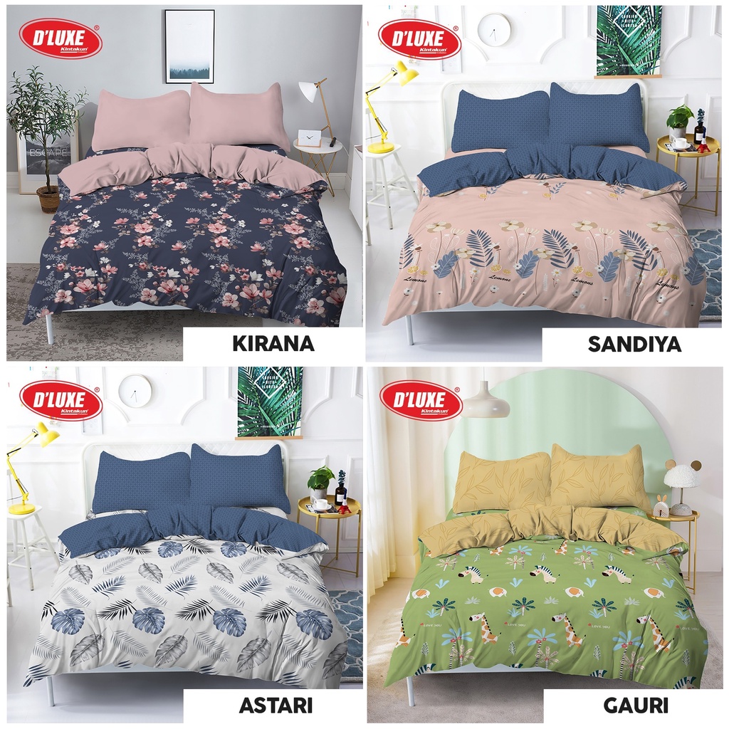 Kintakun D'Luxe Bed Cover Set SPREI FLAT Kirana Edition Uk. 160x200