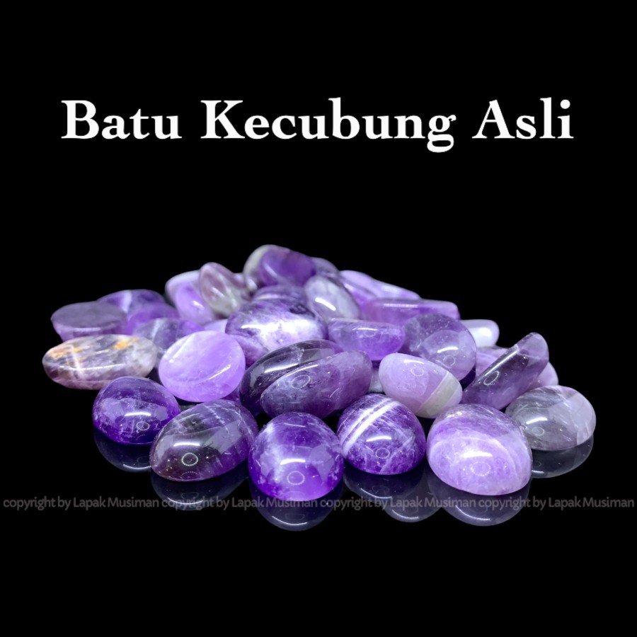 [Bayar di Tempat] Batu Kecubung Ungu Amethyst Asli Natural