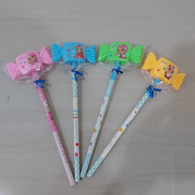

Pensil + serutan LOL
