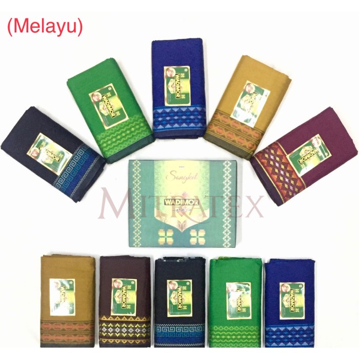 (PROMO) Sarung Wadimor Songket (Grosir) - Motif Melayu