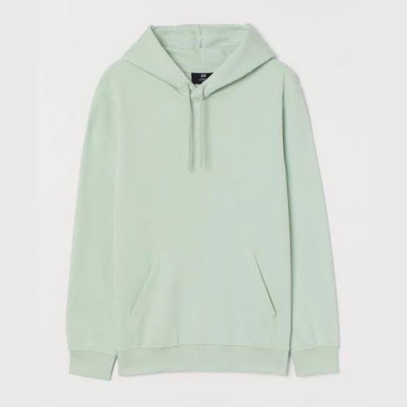 SWEATER HOODIE POLOS HIJAU MINT , TERMURAH TERLARIS