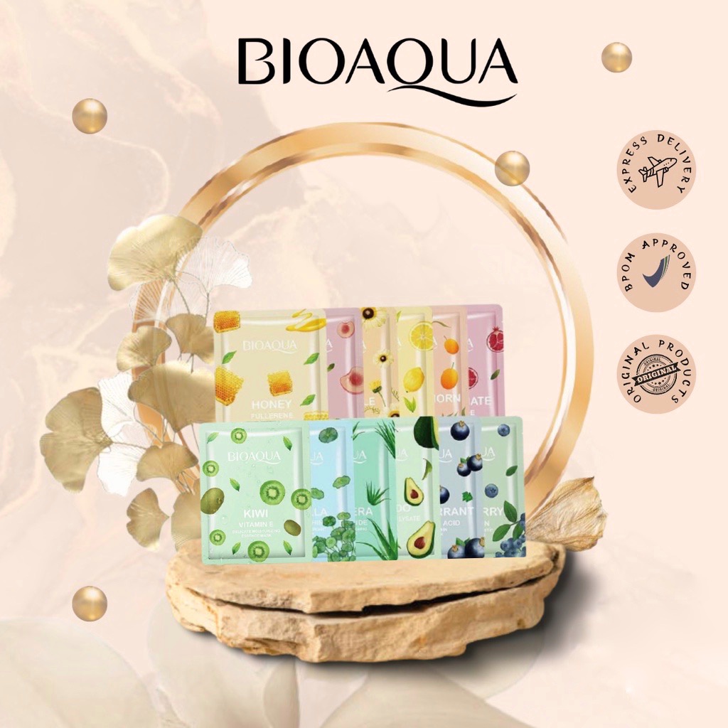 BIOAQUA Sheet Mask Hydrating Essence Face Mask Brightening Moisturizing Skin Care Anti aging Masker Wajah