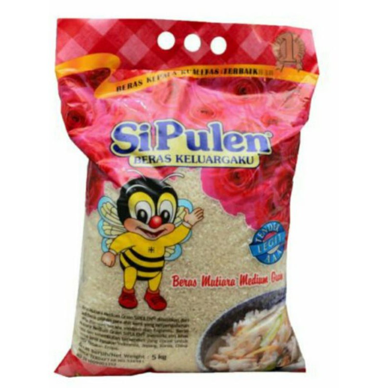 Beras Sipulen Mutiara Medium Grain 5Kg