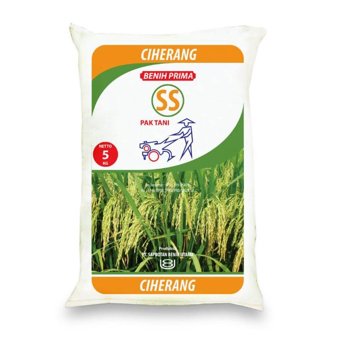 BENIH PADI CIHERANG PAK TANI5KG|BENIH PADI CIHERANG SS|BENIH PADI 5KG|BENIH PADI TERJAMIN KUALITAS|B