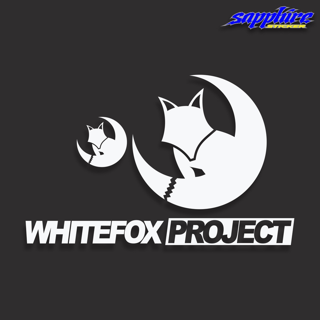 Jual Sticker Logo WhiteFox Stiker Logo White Fox WhiteFox Project Putih ...