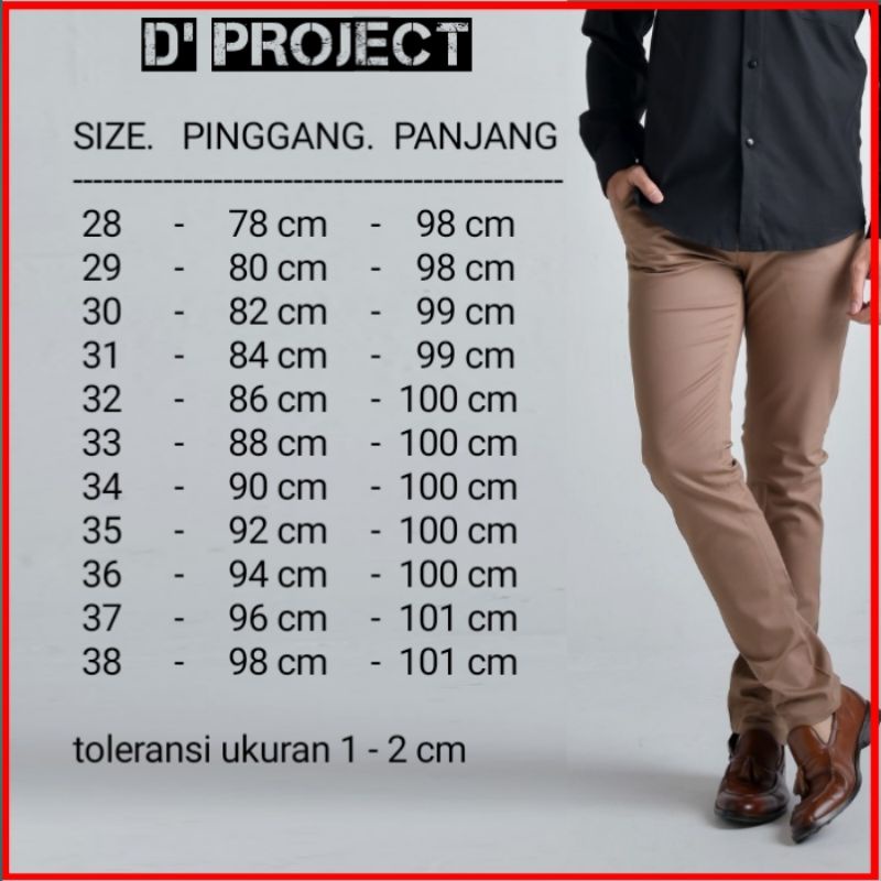 Celana Pria Panjang Chino Premium Stretch Casual