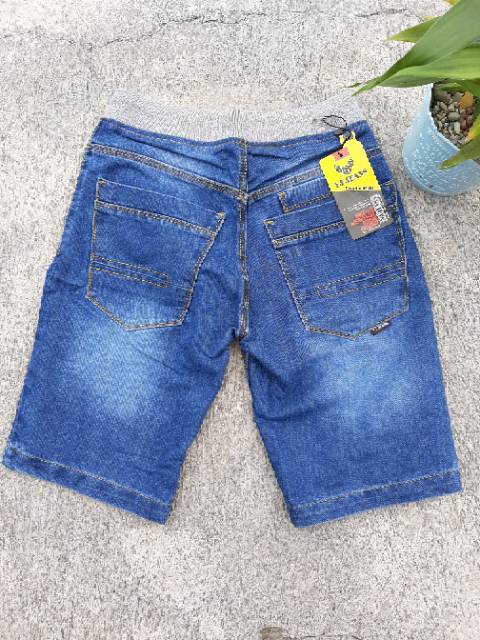 Celana jeans kolor rip pria celana jeans pendek pria jeans pinggang kolor