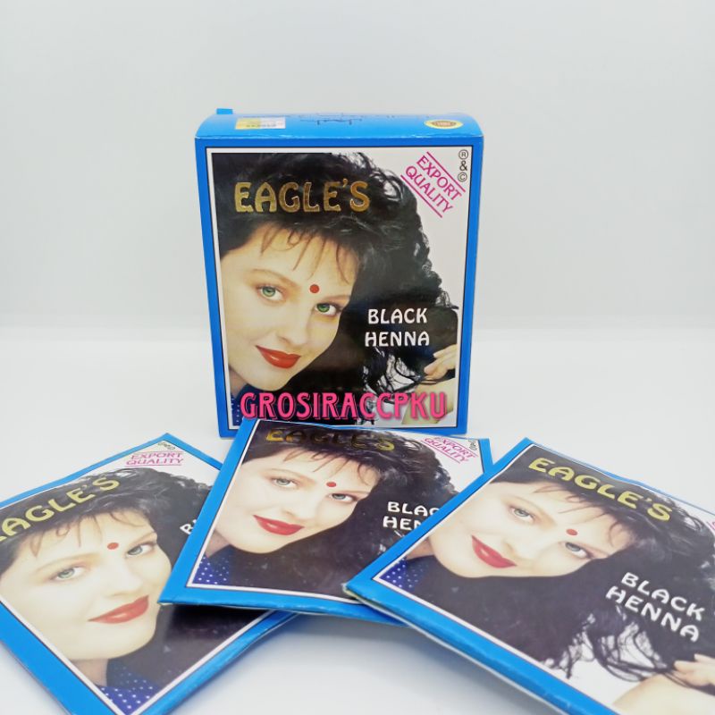 Henna Semir Rambut Henna Eagles Black /burgundy / hitam / merah murah meriah