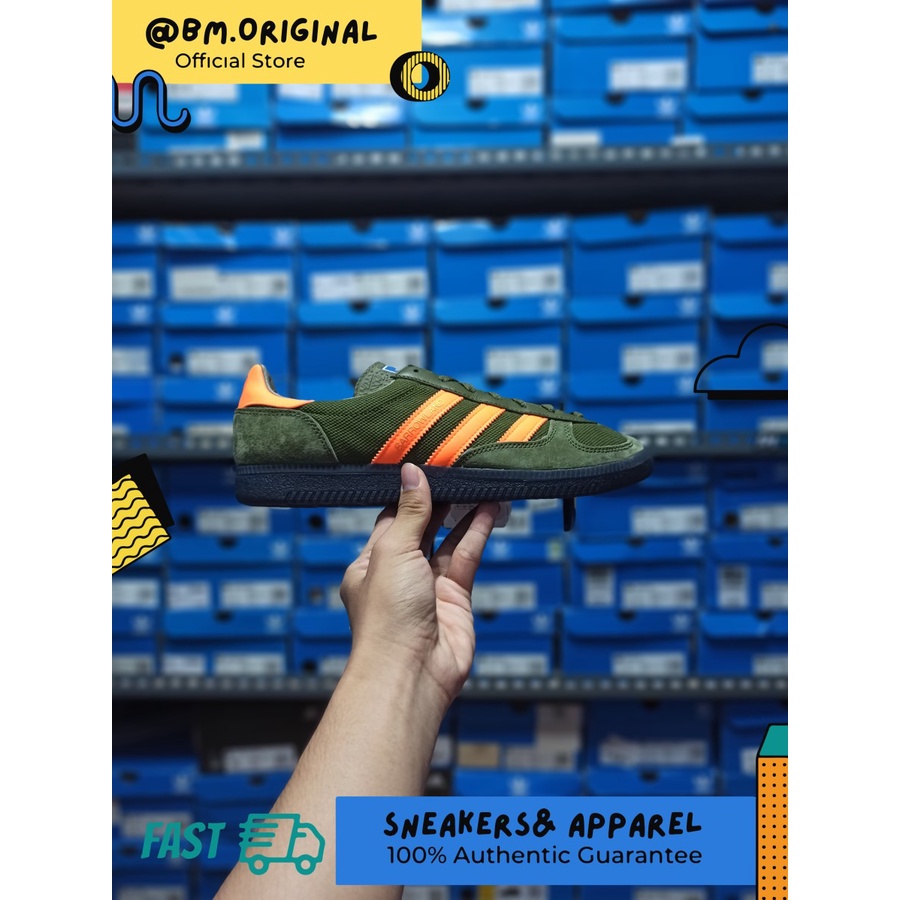 Adidas Barrowland SPZL Dust Green Signal Orange Navy ORIGINAL GY3069