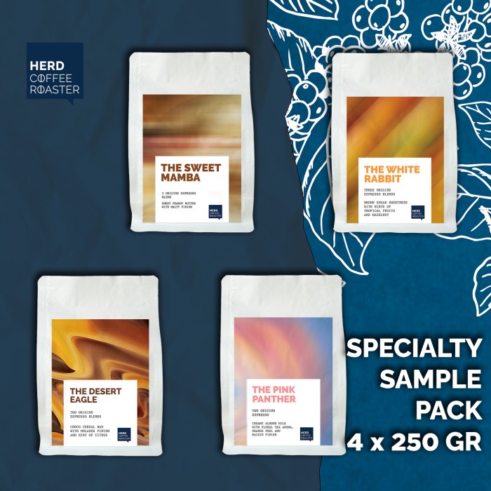 

(BISA COD) Specialty Grade Espresso House Blend Arabika Sample Pack HERD Coffee - Whole Beans