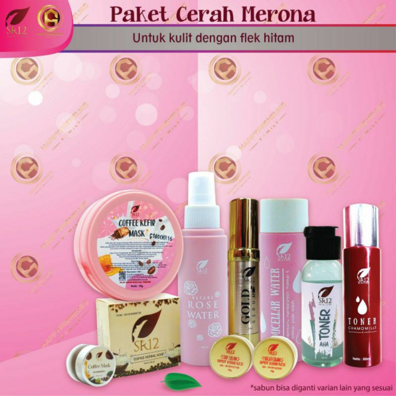 PAKET KOMPLIT CERAH MERONA UNTUK FLEK HITAM / BEKAS JERAWAT / SKINCARE RUTIN / SKINCARE PERAWATAN WAJAH / Paket perawatan wajah original / premium / berkualitas / termurah / terbaik / bagus / bpom / saudagarsr12