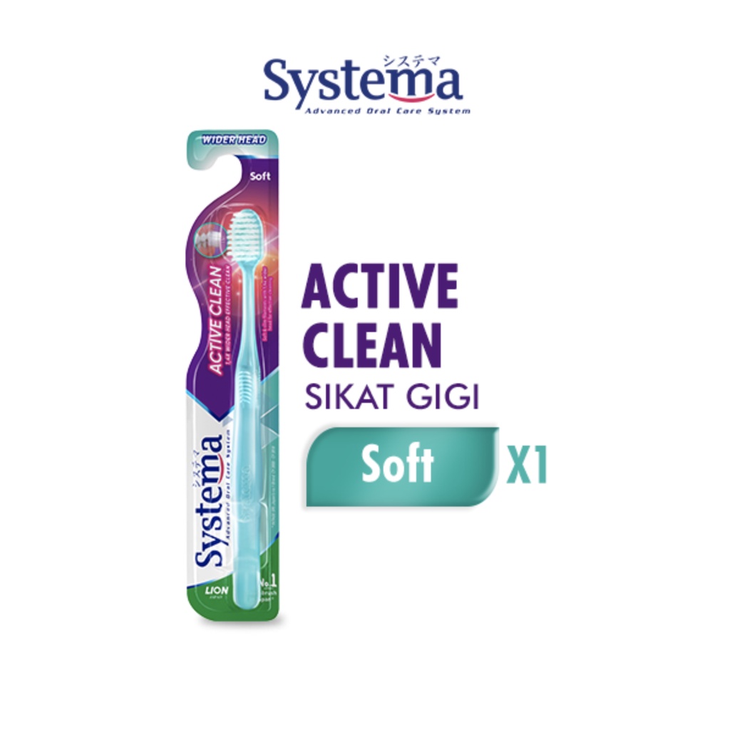 Systema Sikat Gigi Active Clean Soft
