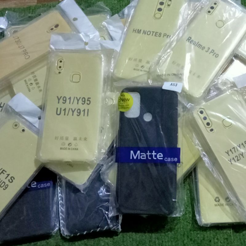 Casing hp bening hitam polos