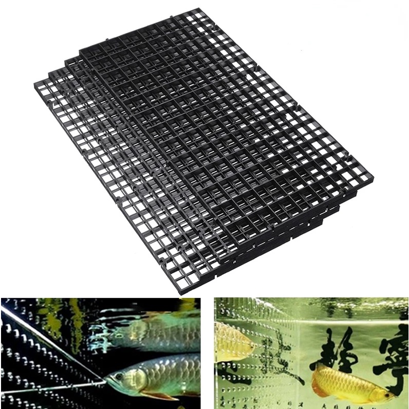 Bracket Sekat Aquarium 15x30 cm Penutup Egg Crate Coral Frag Rack