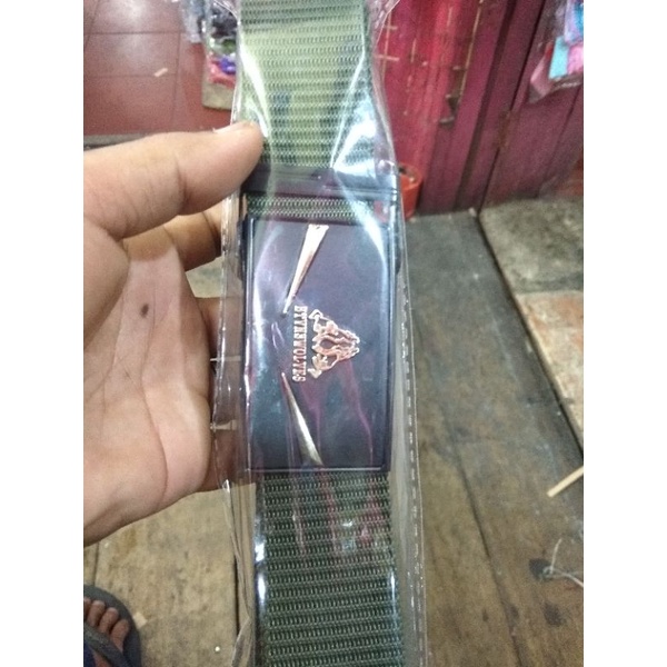 tali pinggang jepit/tali pinggang nylon/tali pinggang baru/tali pinggang pria murah