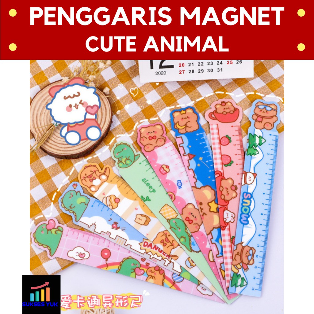 

Penggaris Magnet / Ruler CUTE ANIMAL