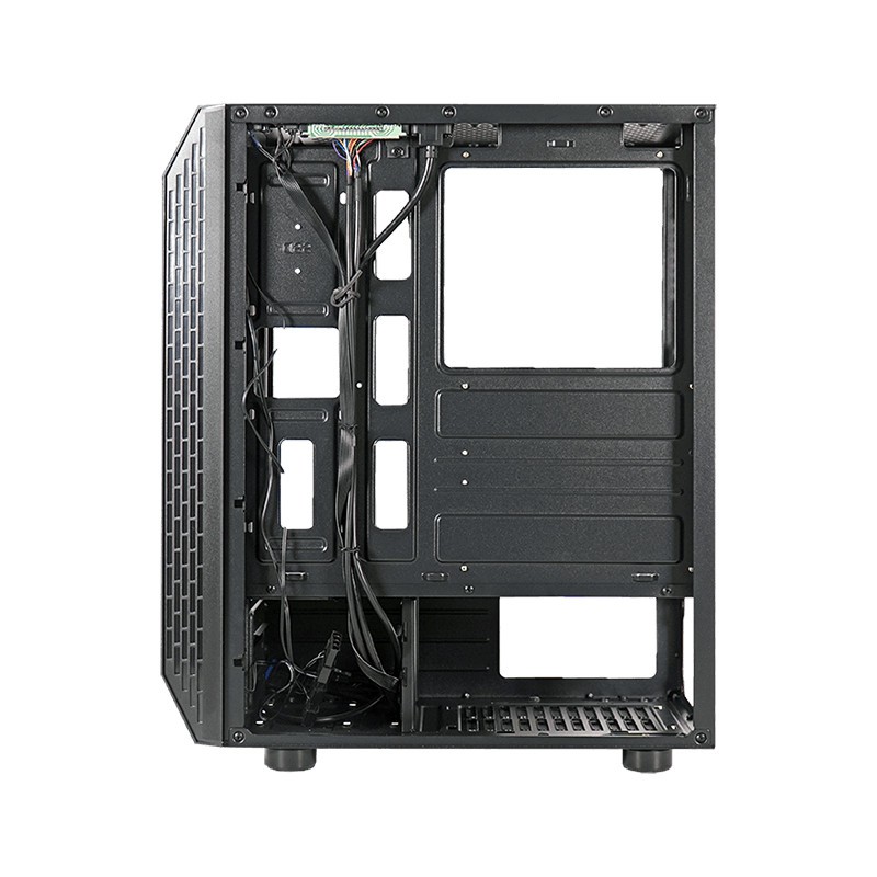 Cubegaming FRINS - Mesh Tempered Glass Case Free 3 Fans RGB - Hitam