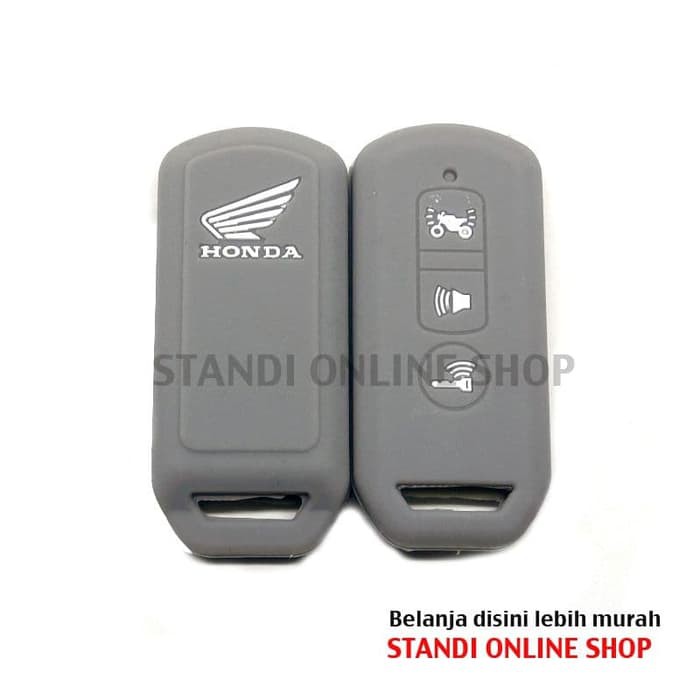 Kondom Remote Silikon Cover Honda All New PCX LED Lokal 2018 Abu-abu