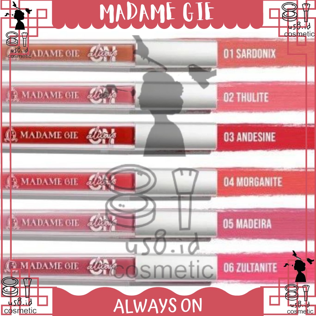 Madame Gie Always On Lip Cream BPOM | Madam gie Lipcream lipstick lipstik   Madame Gie Always On Lip Cream BPOM | Lipcream lipstick lipstik Madamegie