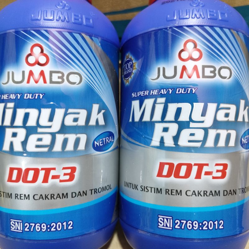 Minyak Rem JUMBO 300ml DOT 3 Warna Merah Brake Fluid Oli Rem Minyak Rem 300ml Motor / Mobil