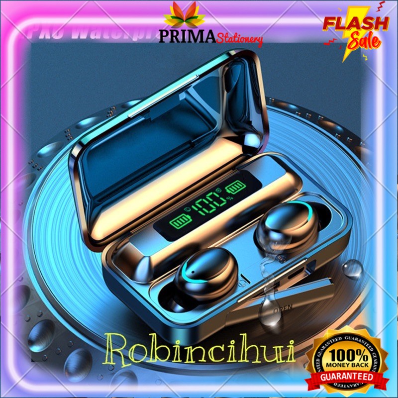 Headset F9 TWS Stereo Handsfree earphone airbuds original