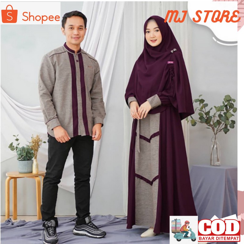 Baju Pasangan Suami Istri 2022 Bju Gamis Model Terbaru Ori Gamis Terbaru2022 Baju Lebaran Pria Wanit