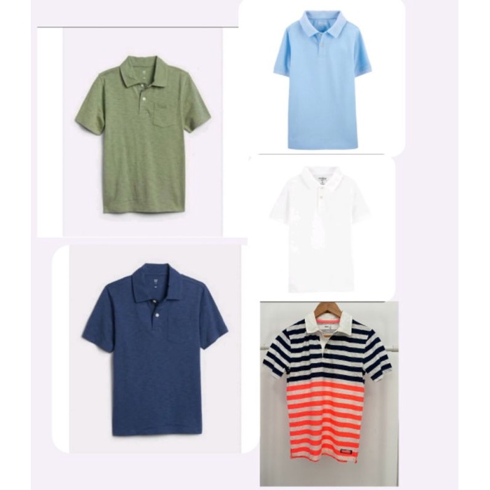kaos POLO anak laki laki remaja 6-14 tahun