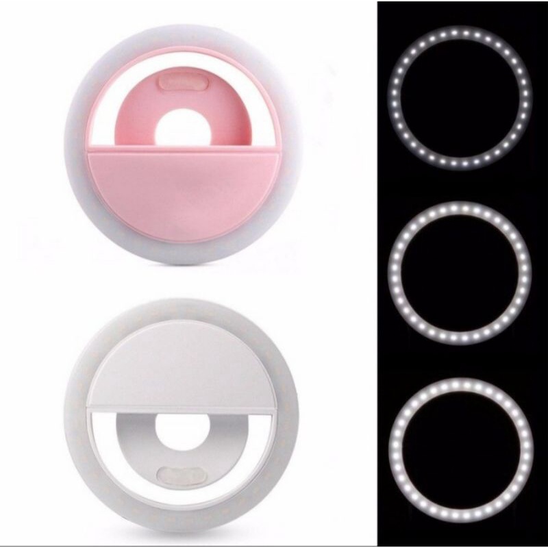 ring selfie lampu selfie clip kamera lamp flash ring lampu foto