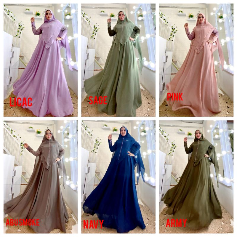 *DRESS VANESSA PREMIUM SET*
ORY 
BY : _YODIZEIN SYARI_
