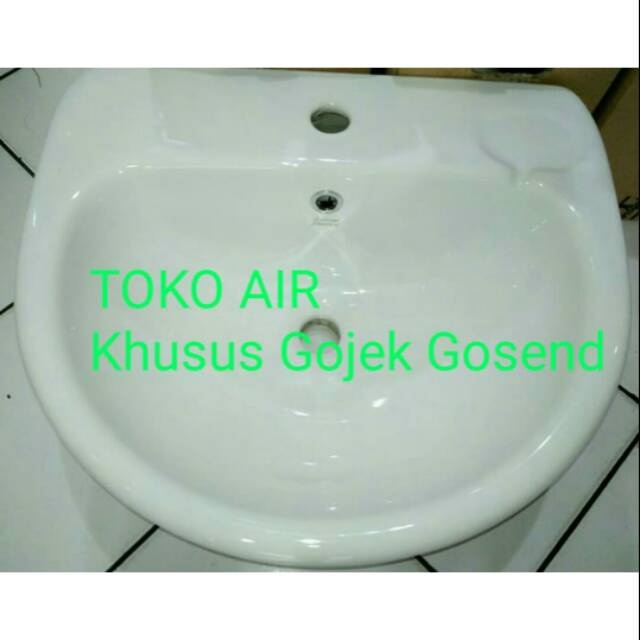 Paket Wastafel American Standard Studio 50 Lengkap Pembuangan Model Pencet