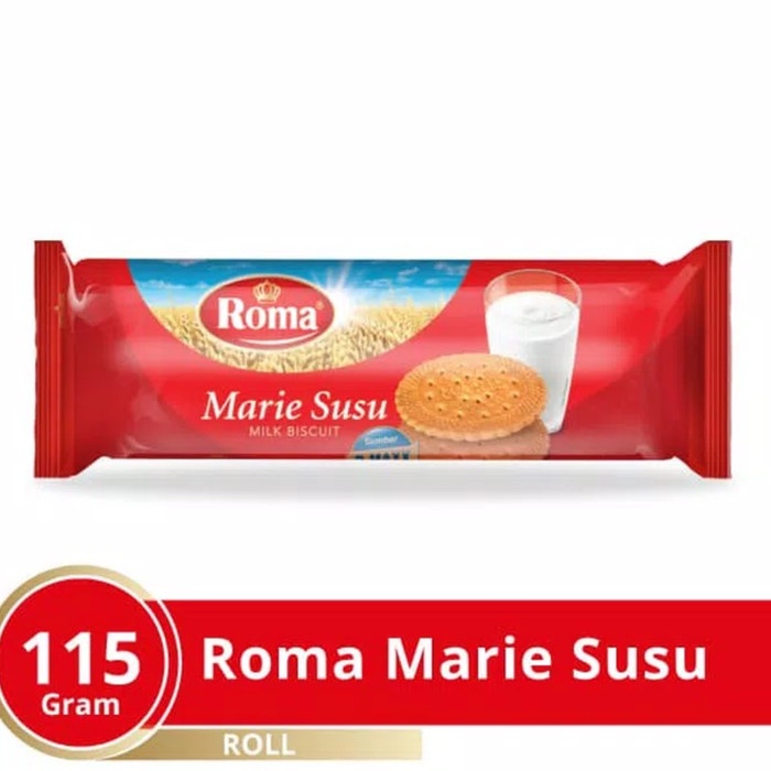 

Biskuit Roma Marie Susu 115gr snack makanan ringan harga murah