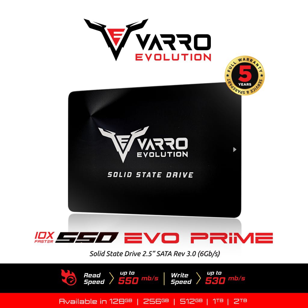 SSD Varro evolution 1tb 2.5 SATA III Evo prime - solid state drive