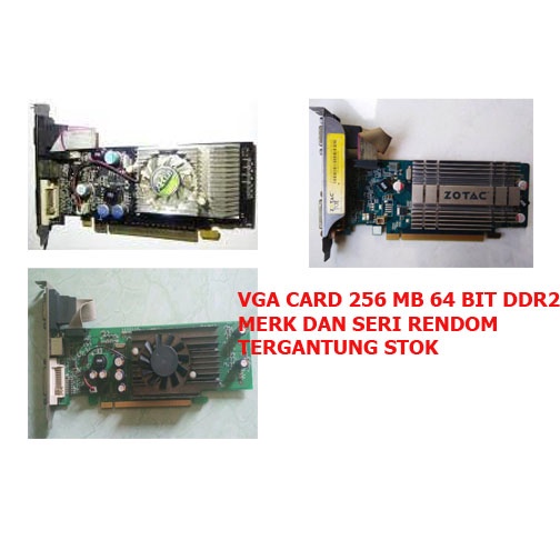 vga card ddr2 256 mb murah normal