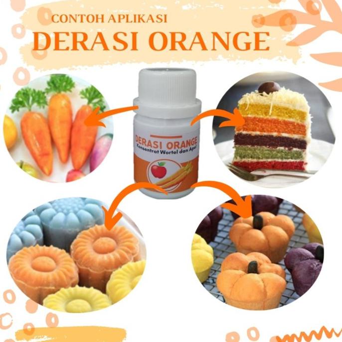 

DERASI Pewarna Makanan Alami 100% Halal 30g - Orange