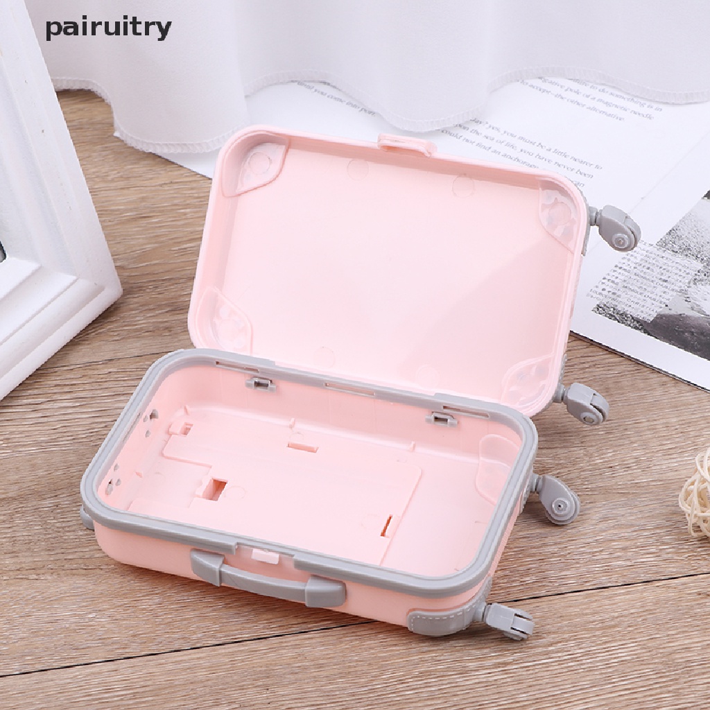 Prt Miniatur Tas Koper Travel Bahan Plastik Untuk Aksesoris Boneka PRT