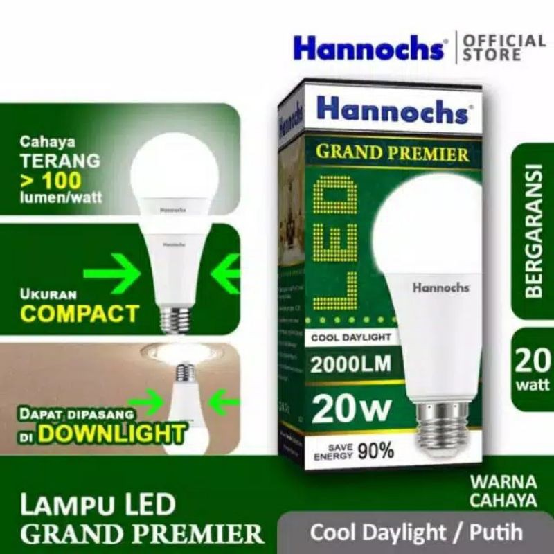 Lampu LED / Bohlam LED Hannochs GRAND PREMIER 20 Watt / 20 w