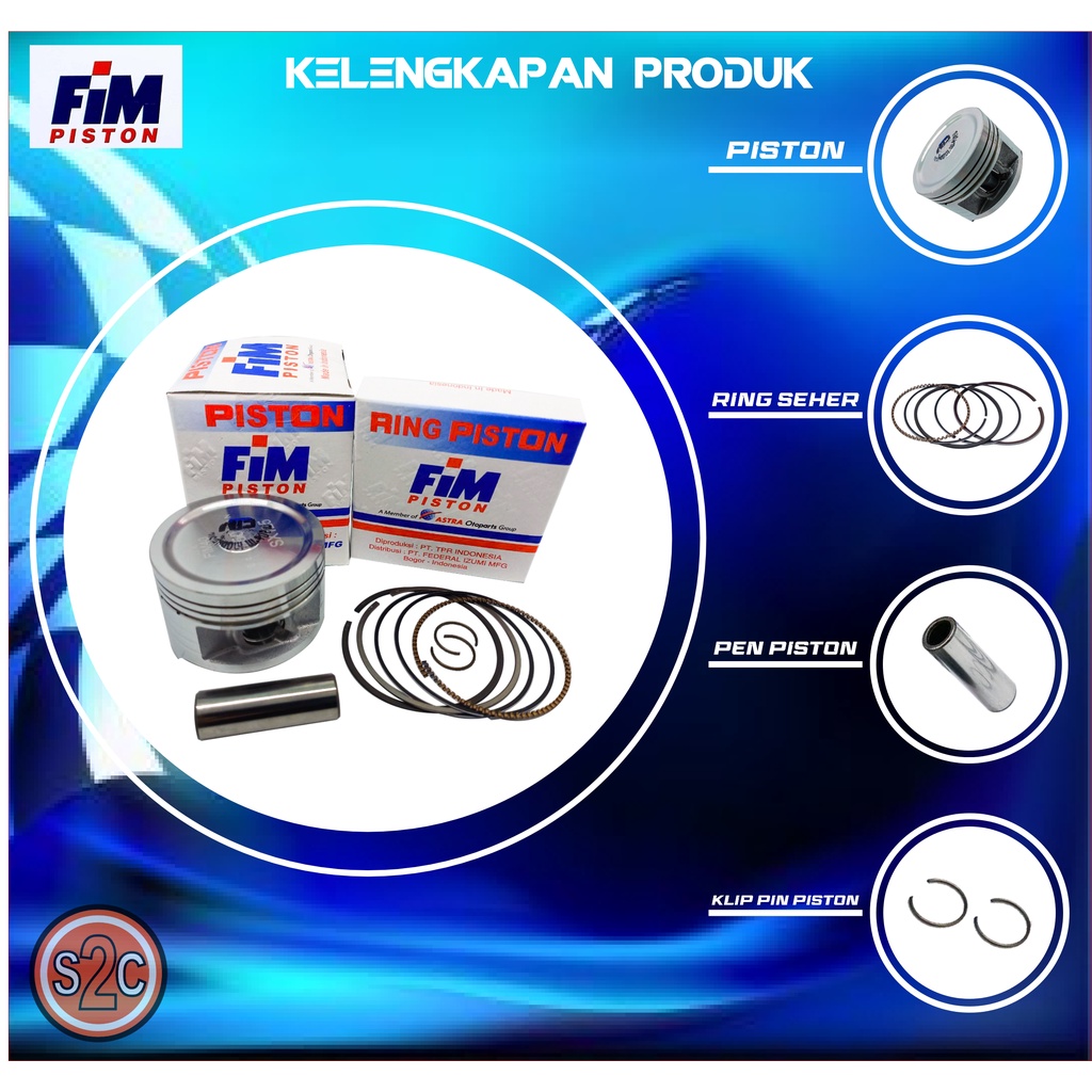 PISTON KIT KARISMA SUPRA X 125 FIM40 PIN 13-1