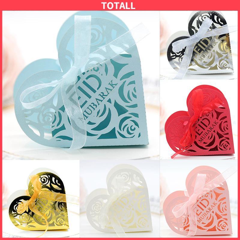 COD Pernikahan Idul Fitri Hollowed Out Rose Wedding Candy Box Ramadan Love Candy Box Kotak Cokelat-Totall