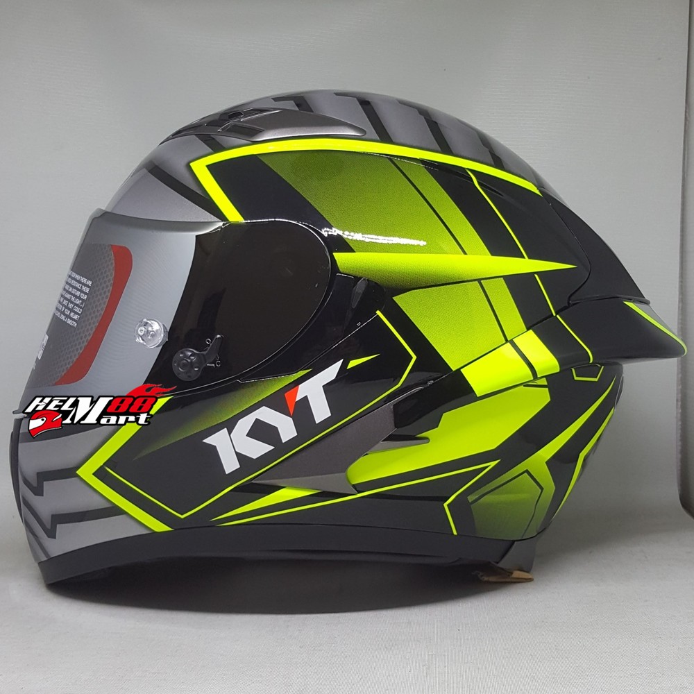 Paket Ganteng Helm KYT Falcon Spoiler 3D Flat Visor ...