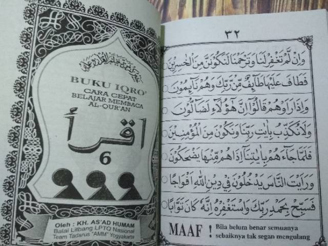 Mengenal Huruf Buku Iqro Cara Cepat Belajar Membaca Al Qur An Kertas Koran Cover Hitam Shopee Indonesia