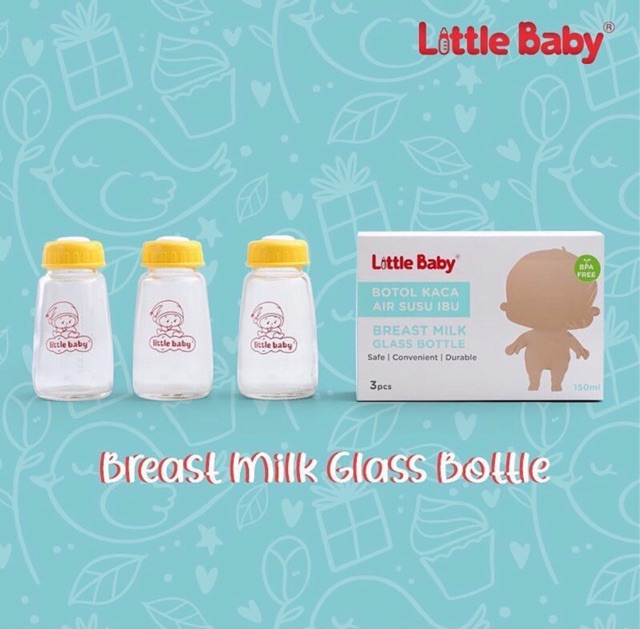 Little baby botol kaca ASI 150ml