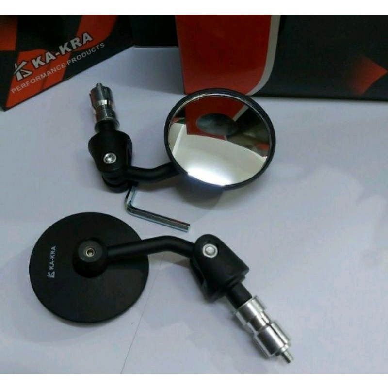 SPION BULAT KAKRA SPION BAR END KACA CEMBUNG BENING UNIVERSAL MOTOR