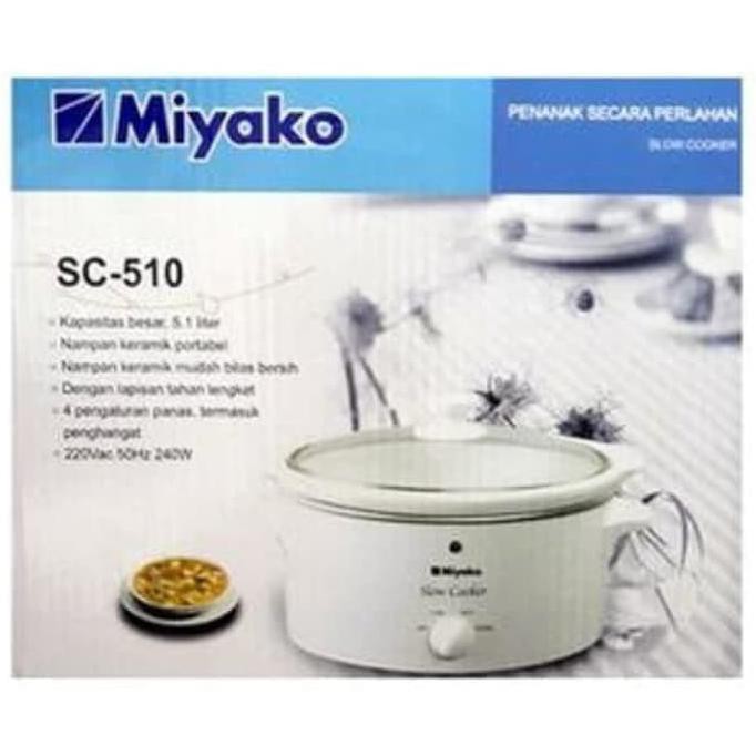 Bisa bayar ditempat/COD Miyako Slow Cooker SC-510 Kapasitas 5,1 Liter 395 Watt
